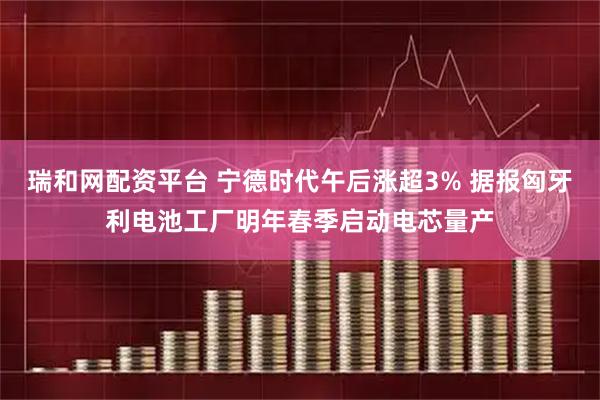 瑞和网配资平台 宁德时代午后涨超3% 据报匈牙利电池工厂明年春季启动电芯量产