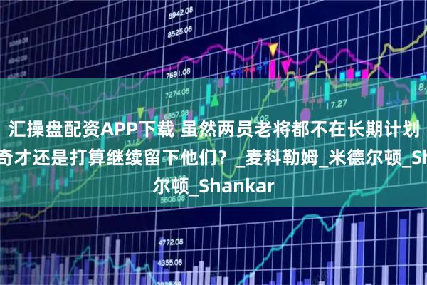 汇操盘配资APP下载 虽然两员老将都不在长期计划中，但奇才还是打算继续留下他们？_麦科勒姆_米德尔顿_Shankar